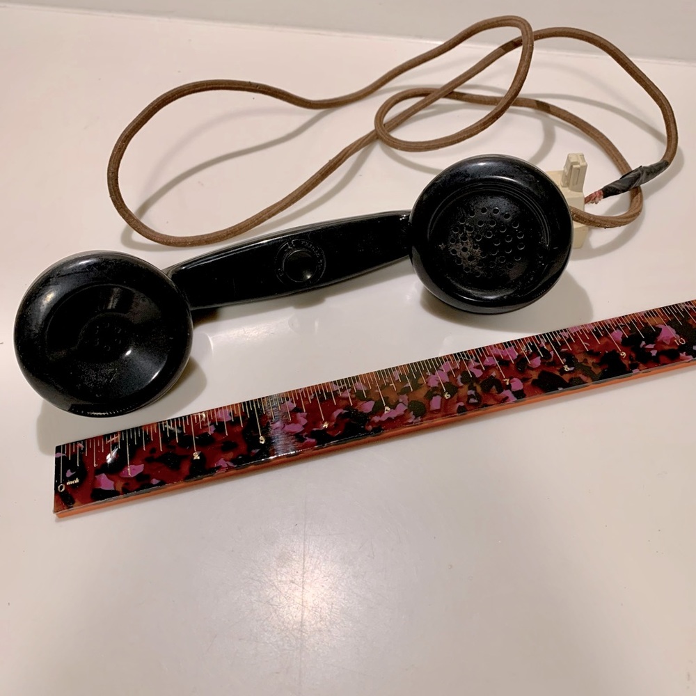 Bell System F3 Rotary Phone Or Radio Receiver Ham Set